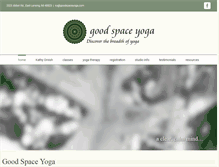 Tablet Screenshot of goodspaceyoga.com